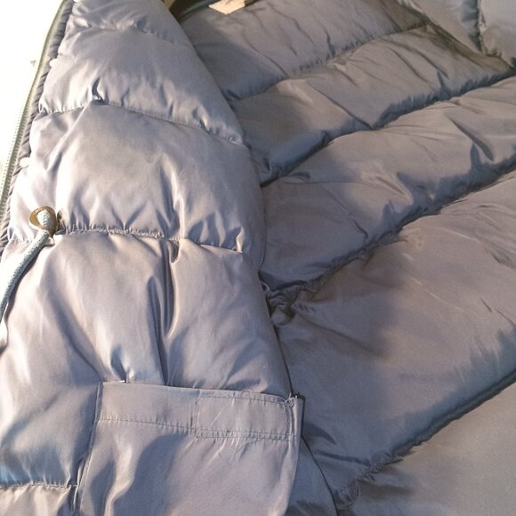 Camel Men's XL Puffy Hoodie Heavy Winter Coat Goose Down Full Zip Parka Coziest - Picture 10 of 13